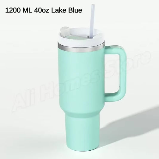 Thermal Mug 1200Ml 40Oz Handle Tumbler Insulated Car Travel Mug Vacuum Sublimation Stainless Steel H2.0 Flow State Tumbler Cup